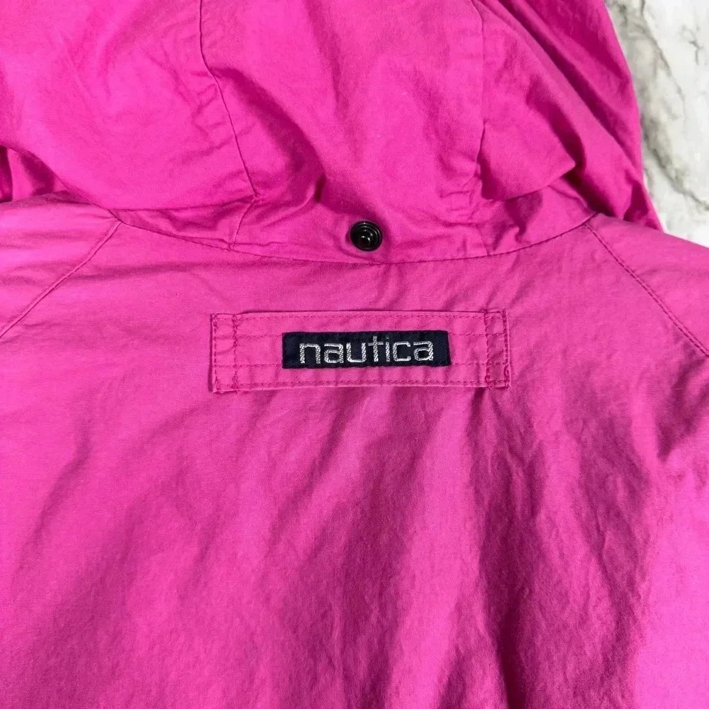 Vintage Nautical Color Block Neon Pink, Blue and Green Jacket Sz Small